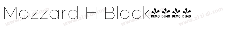 Mazzard H Black字体转换